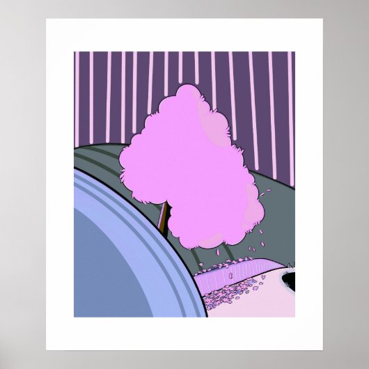 Spring Bloom – Minimal Seasonal Poster by Sklines (Voorkant)