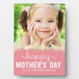 Spring Bloom Moederdag Custom Lijst Plaque Fotoplaat