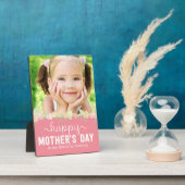 Spring Bloom Moederdag Custom Lijst Plaque Fotoplaat (Zijkant)