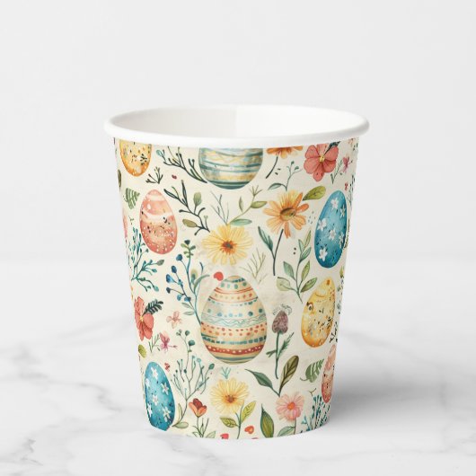 Spring Bloom Pasen 1 Papieren Bekers (Links)