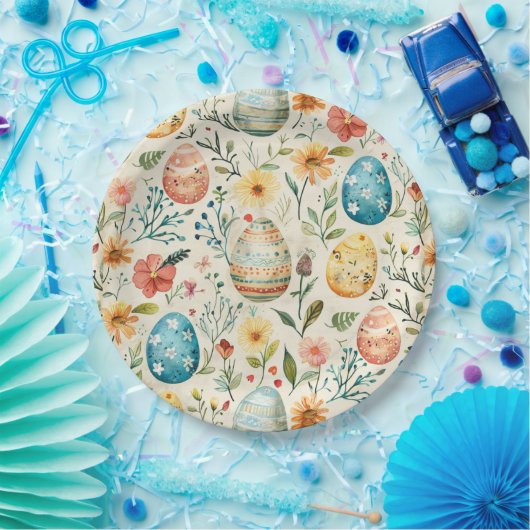 Spring Bloom Pasen 1 Papieren Bordje (Feest)