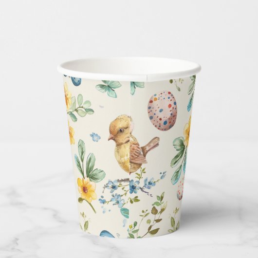 Spring Bloom Pasen 2 Papieren Bekers (Rechts)