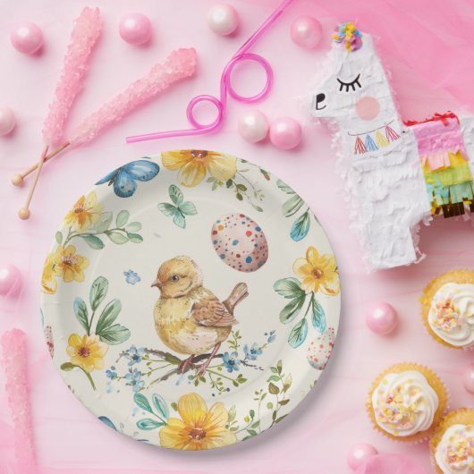 Spring Bloom Pasen 2 Papieren Bordje (Feest)
