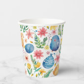 Spring Bloom Pasen 3 Papieren Bekers (Voorkant)