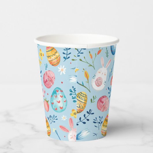 Spring Bloom Pasen 4 Papieren Bekers (Rechts)