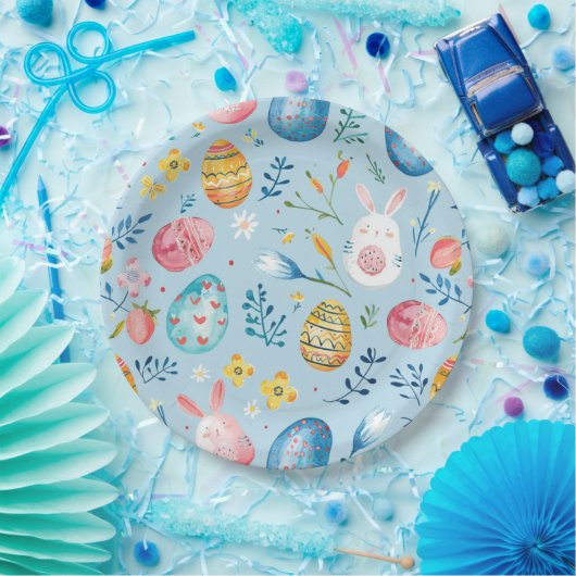 Spring Bloom Pasen 4 Papieren Bordje (Feest)