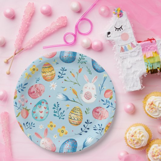 Spring Bloom Pasen 4 Papieren Bordje (Feest)