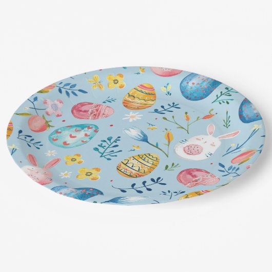 Spring Bloom Pasen 4 Papieren Bordje (Gekanteld)