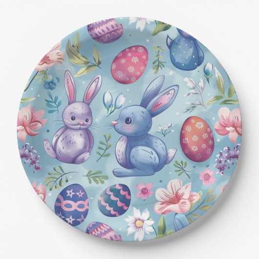 Spring Bloom Pasen 5 Papieren Bordje (Voorkant)