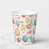 Spring Bloom Pasen 6 Papieren Bekers (Achterkant)