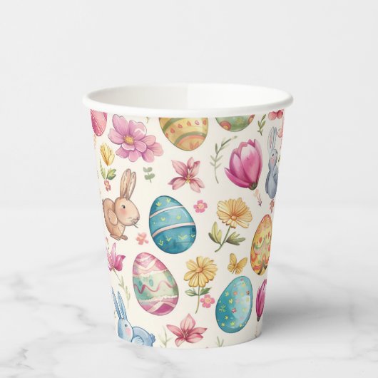 Spring Bloom Pasen 6 Papieren Bekers (Links)