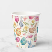 Spring Bloom Pasen 6 Papieren Bekers (Voorkant)