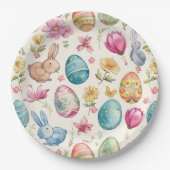 Spring Bloom Pasen 6 Papieren Bordje (Voorkant)