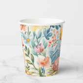 Spring Bloom Pasen 7 Papieren Bekers (Achterkant)