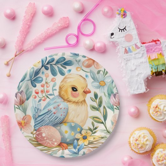 Spring Bloom Pasen 7 Papieren Bordje (Feest)