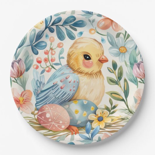 Spring Bloom Pasen 7 Papieren Bordje (Voorkant)