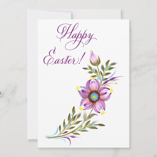Spring Bloom Pasen Groet Feestdagenkaart (Voorkant)