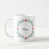 Spring Bloom Quote Mok, Inspirerend Bloemen Gift Koffiemok (Links)