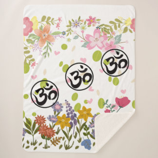 Spring Bloom Sherpa Deken