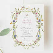 Spring Bloom Vlinders en Bloemen Vrijgezellenfeest Kaart