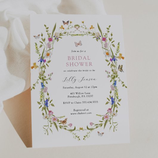 Spring Bloom Vlinders en Bloemen Vrijgezellenfeest Kaart