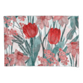 Spring Bloom Waterverf Pattern Kussensloop (Voorkant)