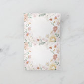 Spring Bloom Wildflower Paars Girl Baby shower Bedankkaart (Binnen)