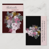 Spring Blooming Beauty Woman Face Visitekaartje (Voorkant / Achterkant)