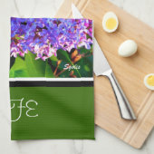Spring Blooming Lilacs Kitchen Towel Theedoek (Quarter Fold)