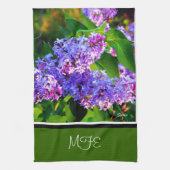 Spring Blooming Lilacs Kitchen Towel Theedoek (Verticaal)