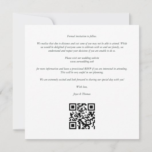 Spring Blooming Pink Shades Wedding Photo Save The Date (Achterkant)