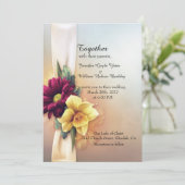 Spring Blooms bruiloft uitnodiging (Staand voorkant)