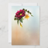 Spring Blooms bruiloft uitnodiging (Achterkant)