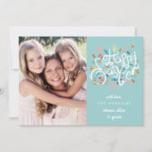 Spring Blooms Paasfotokaart Feestdagenkaart (Voorkant)