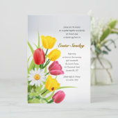 Spring Blooms Pasen Kaart (Staand voorkant)