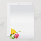 Spring Blooms Pasen Kaart (Achterkant)