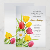 Spring Blooms Pasen Kaart (Voorkant / Achterkant)