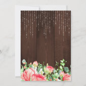 Spring blos blos rozen schuur hout zoet zestien kaart (Achterkant)