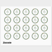 Spring Blossom Address Ronde Sticker (Vel)
