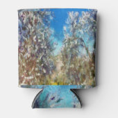 Spring Blossom Almond Tree Pointillism Artwork Blikjeskoeler (Voorkant)