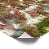 Spring Blossom Almond Tree Pointillism Artwork Poster (Hoek)