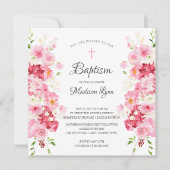 Spring Blossom Baptisme Invitation Kaart (Voorkant)