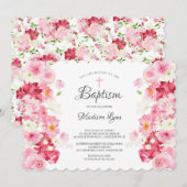 Spring Blossom Baptisme Invitation Kaart (Voorkant / Achterkant)