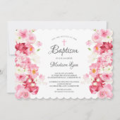 Spring Blossom Baptisme Invitation Kaart (Voorkant)