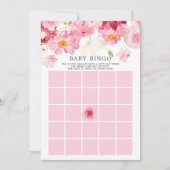 Spring Blossom BINGO Baby shower Game Kaart (Voorkant)