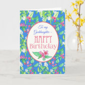 Spring Blossom Birthday Kaart voor goddochter (Gele Bloem)