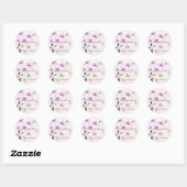 Spring Blossom Bruiloft Save The Date Aankondiging Ronde Sticker (Vel)