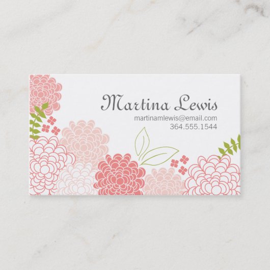 Spring Blossom Calling Card Contactkaartje (Voorkant)