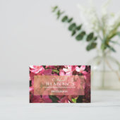 Spring Blossom Custom Visitekaartje (Staand voorkant)