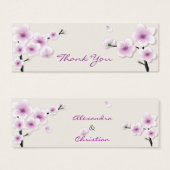 Spring Blossom Dank u Label Mini Visitekaartjes (Voorkant /achterkant)